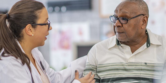 doctor with patient